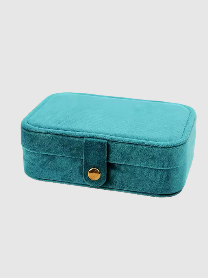 Velvet Jewellery Box 2.0 - Aquamarine