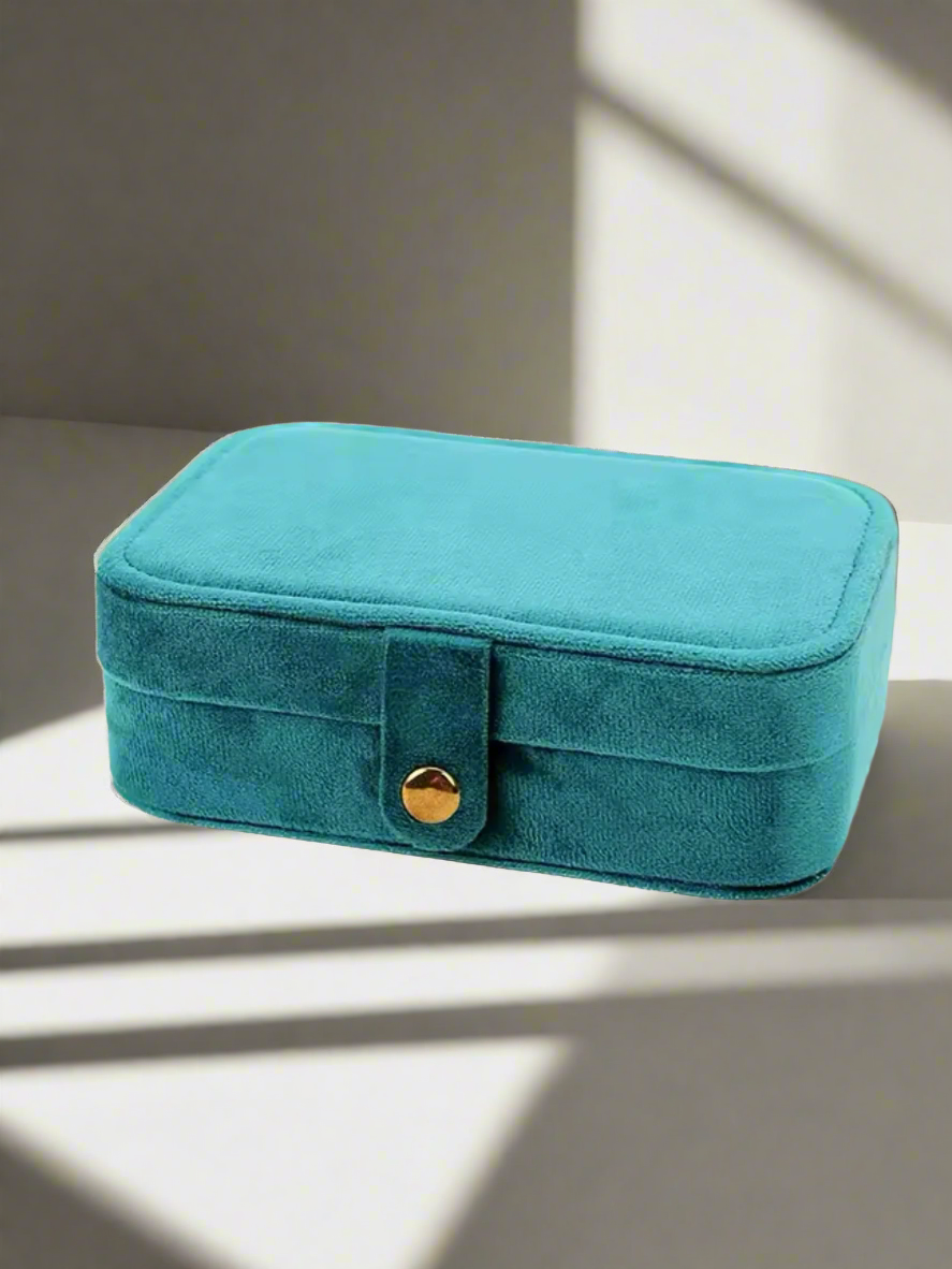 Velvet Jewellery Box 2.0 - Aquamarine