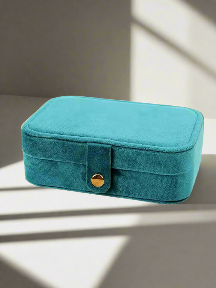 Velvet Jewellery Box 2.0 - Aquamarine