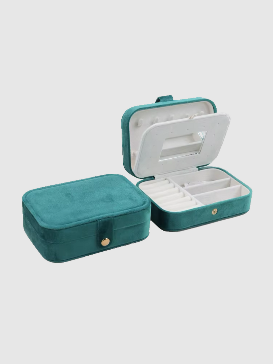 Velvet Jewellery Box 2.0 - Aquamarine