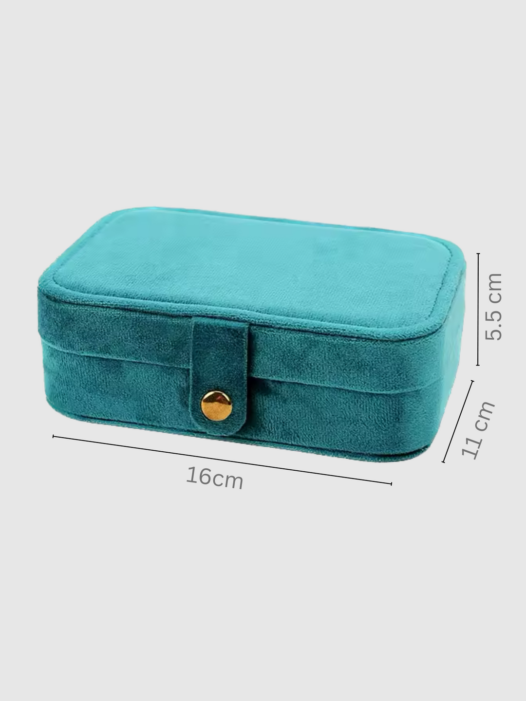 Velvet Jewellery Box 2.0 - Aquamarine