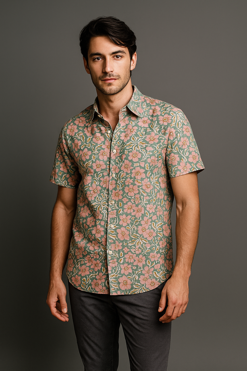 Hand Block Printed Bushirts  No.20