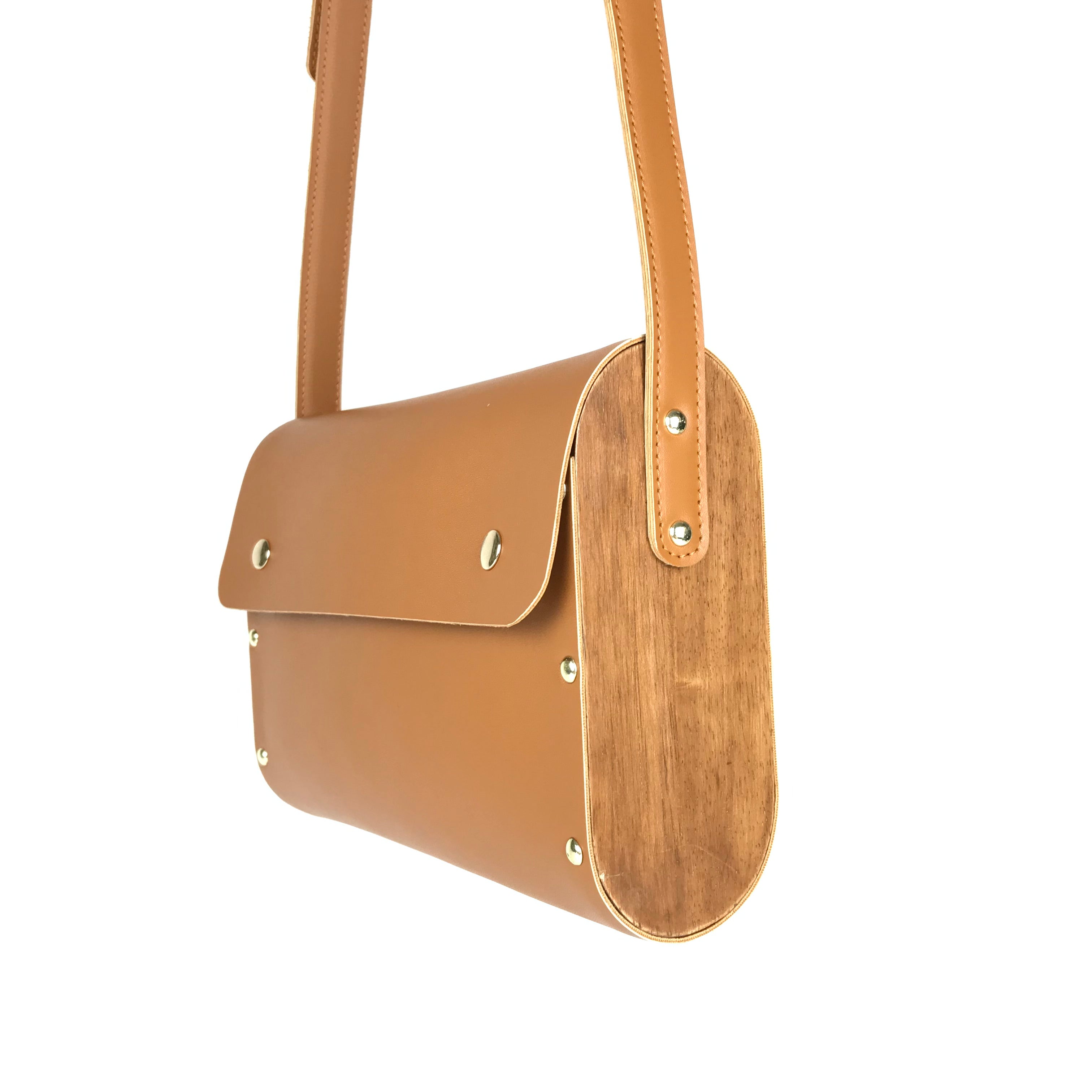 brown sling bag