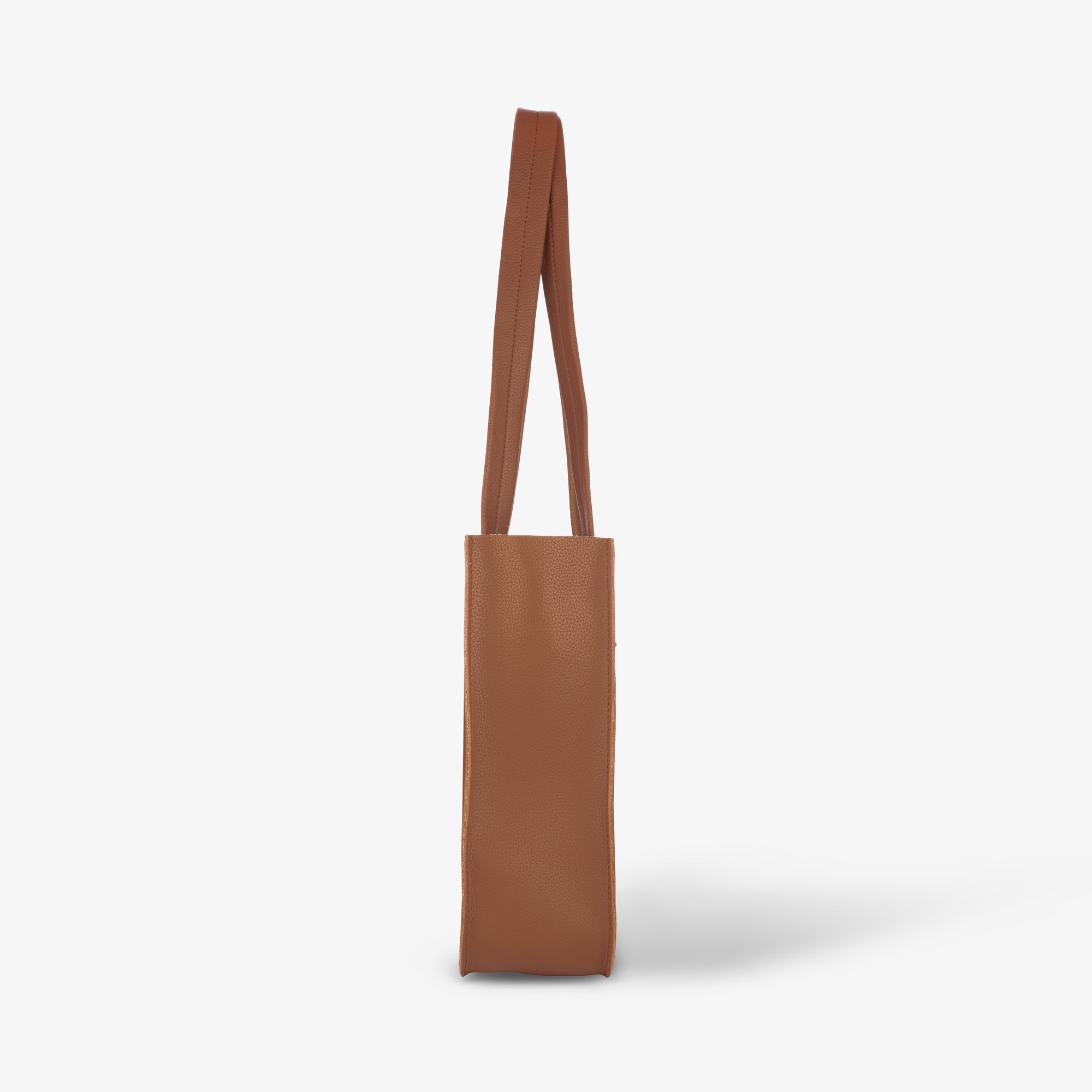 tan tote bag with zipper