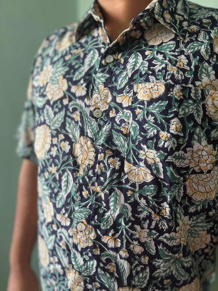 mens block print shirts