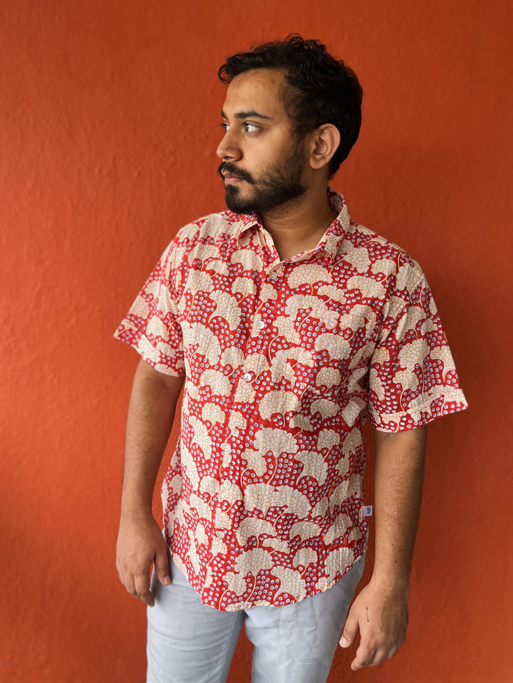 block print shirts for men