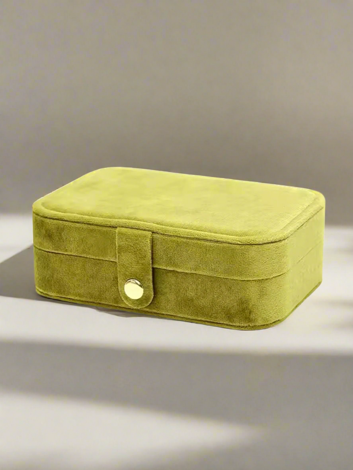 Velvet Jewellery Box 2.0 - Lime