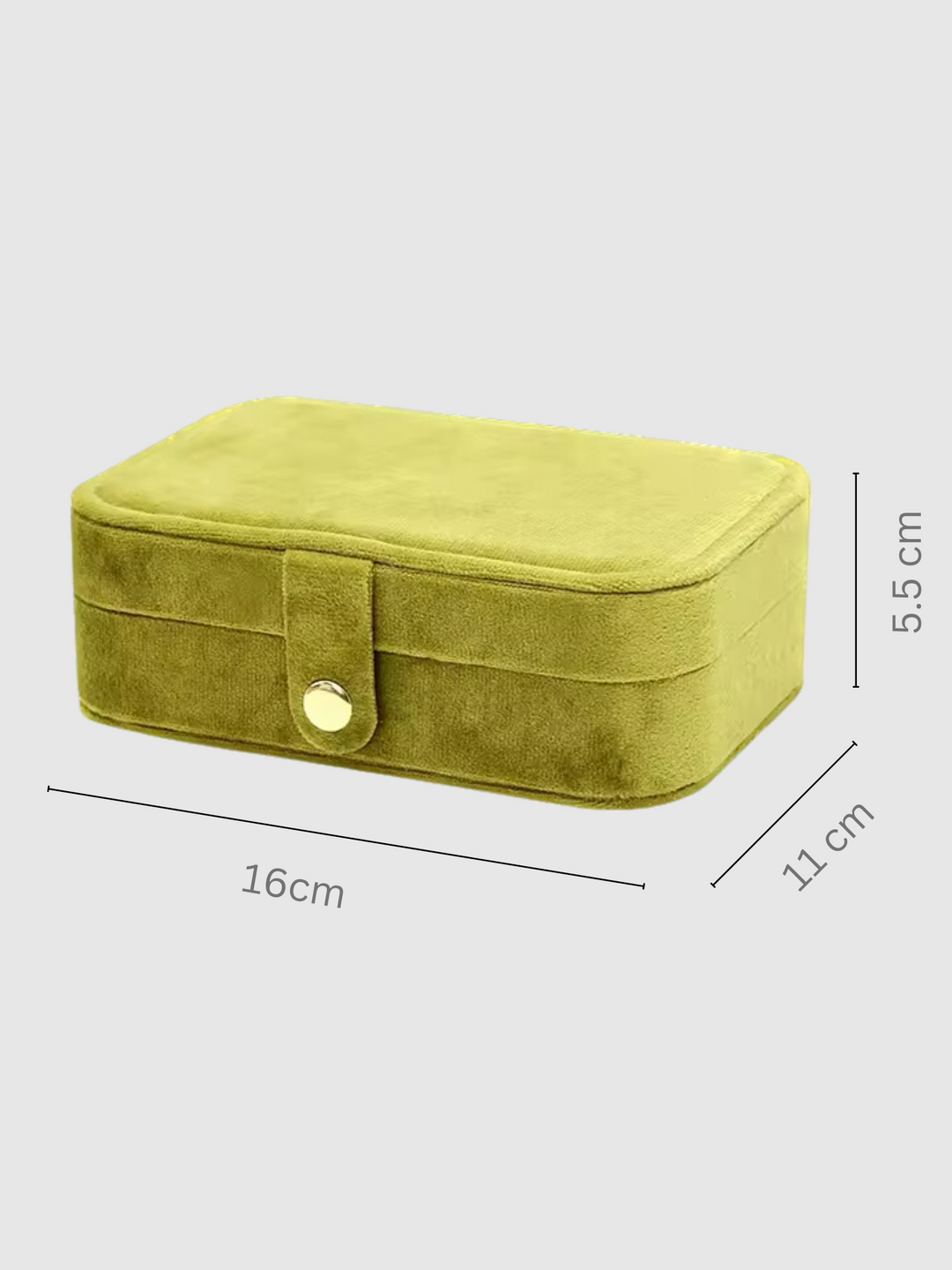 Velvet Jewellery Box 2.0 - Lime