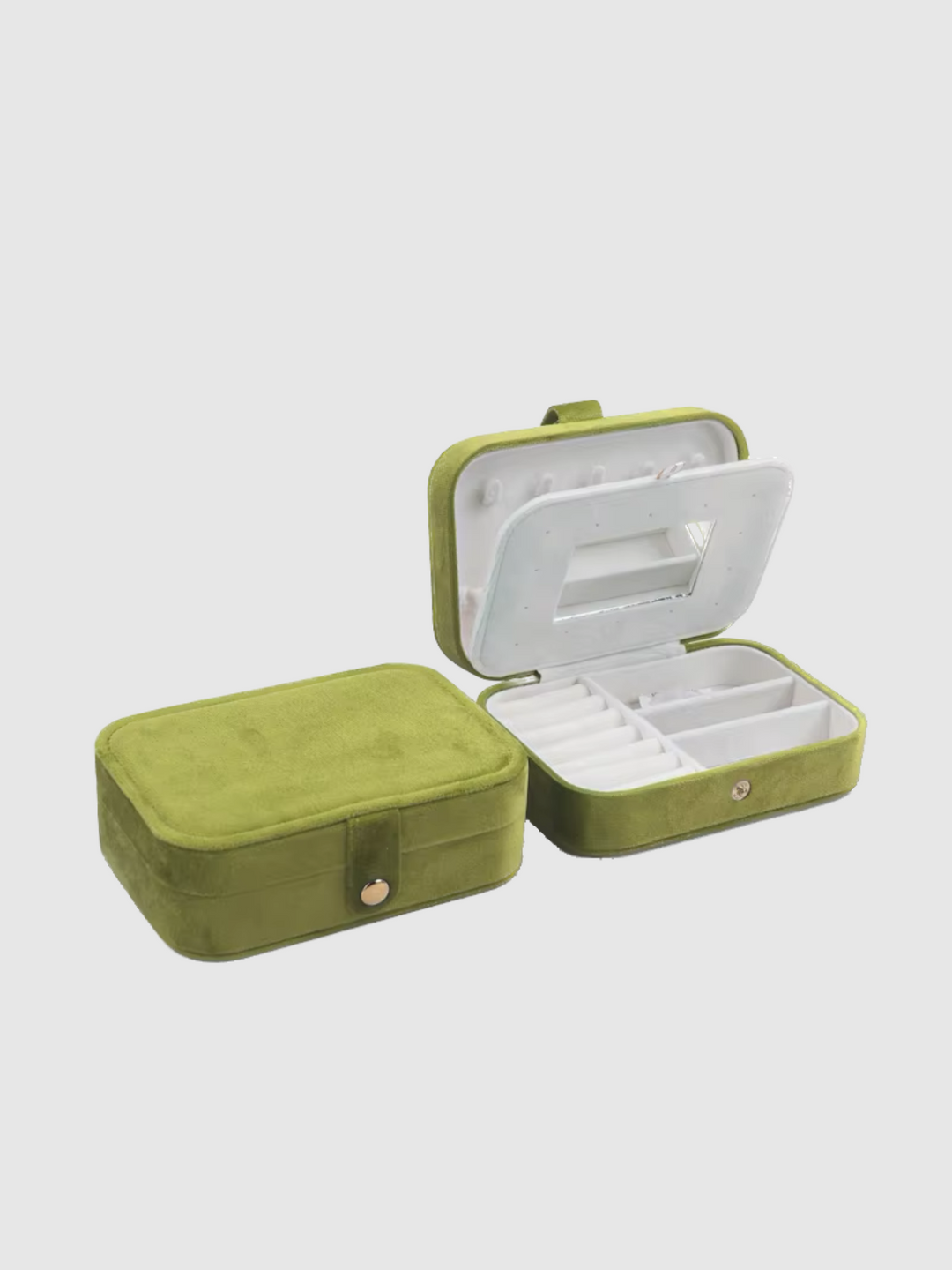 Velvet Jewellery Box 2.0 - Lime