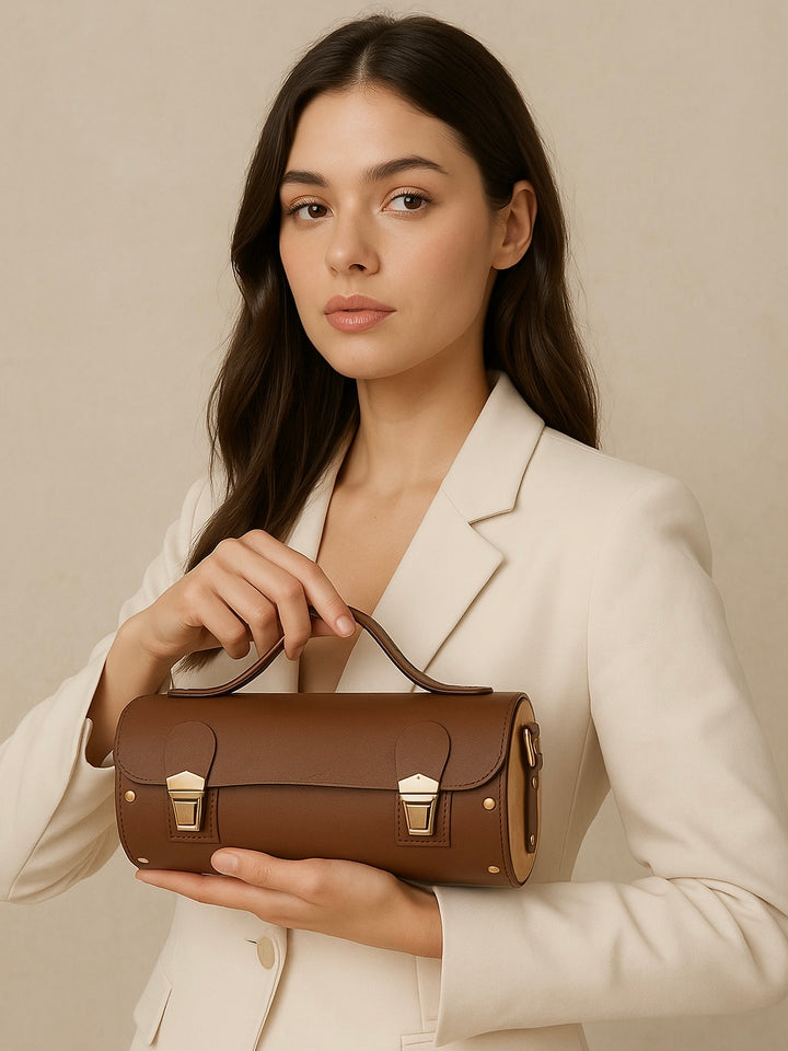 Barrel Sling Bag - Tan