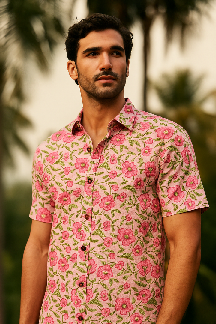 Hand Block Printed Bushirts  No.6
