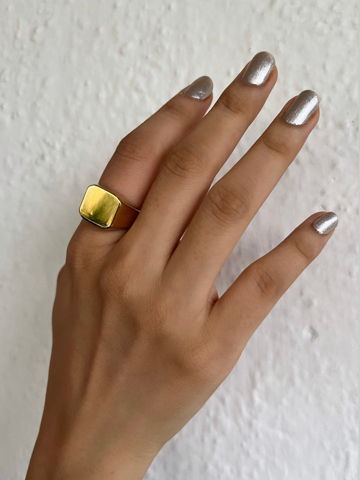 Square Signet Ring Mini