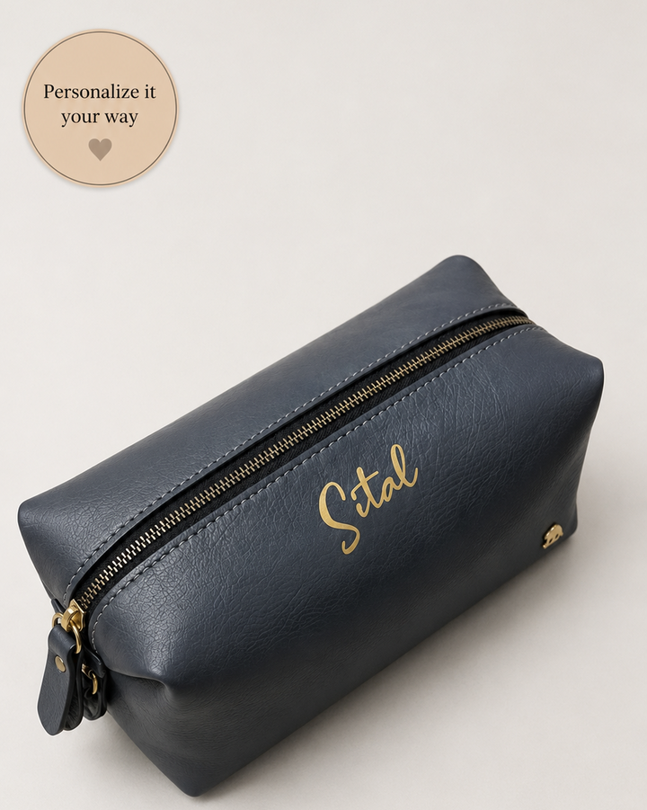 Personalised Travel Pouch - Black