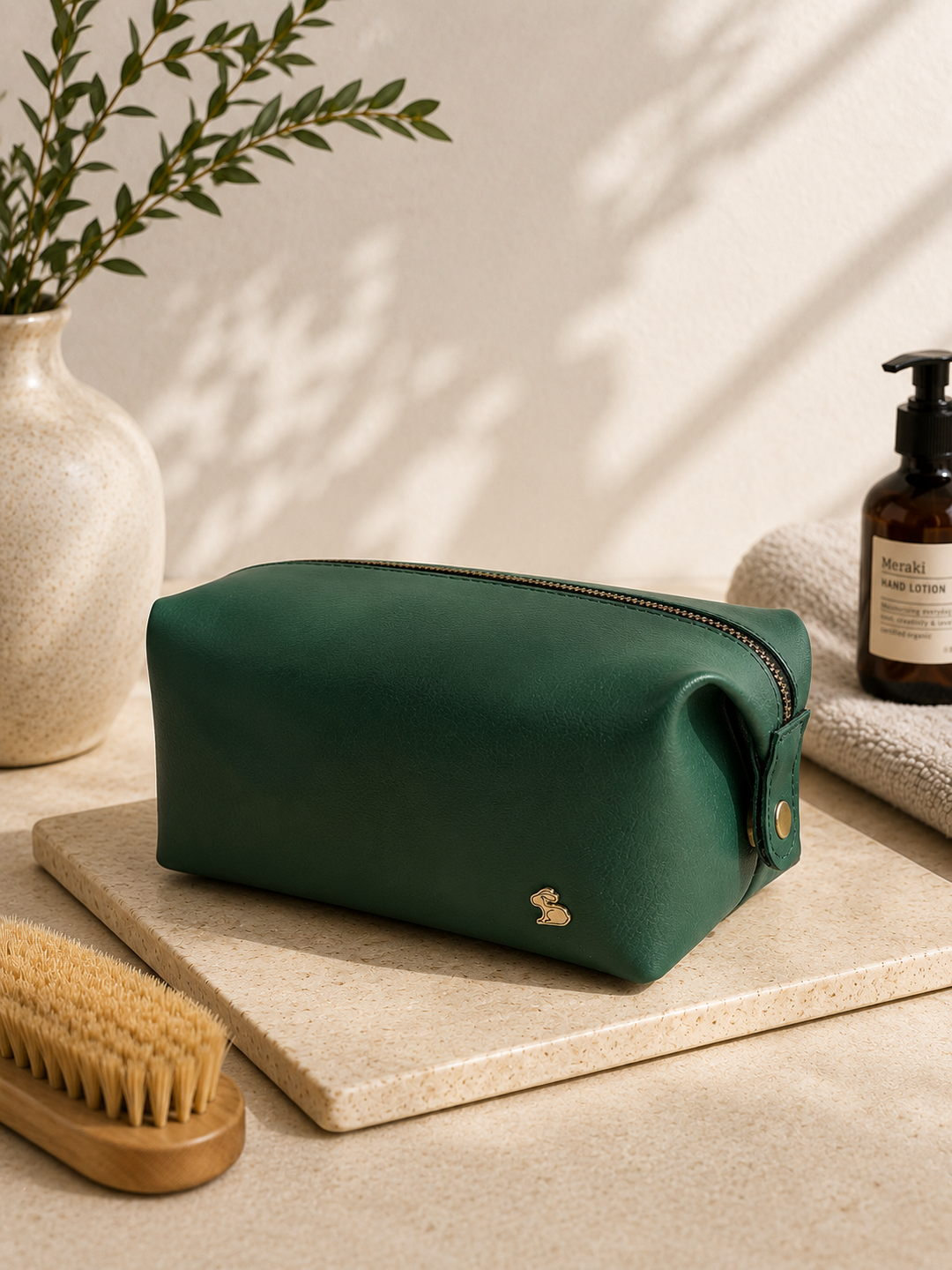 Personalised Travel Pouch - Green