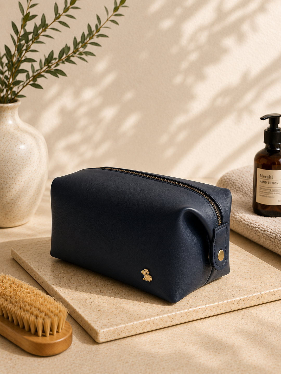 Personalised Travel Pouch - Navy Blue