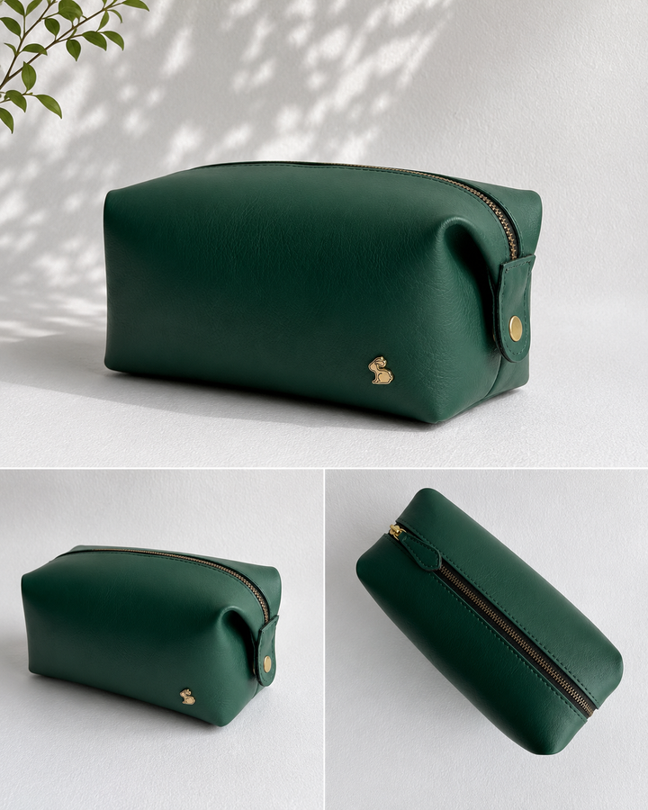 Personalised Travel Pouch - Green
