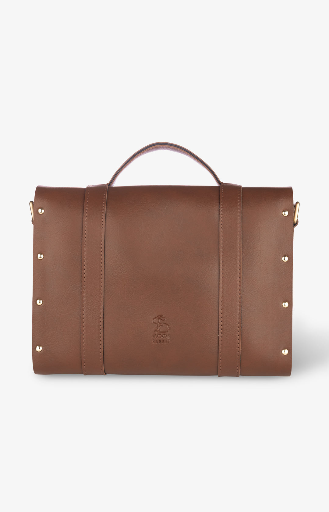 Median Satchel Bag - Tan