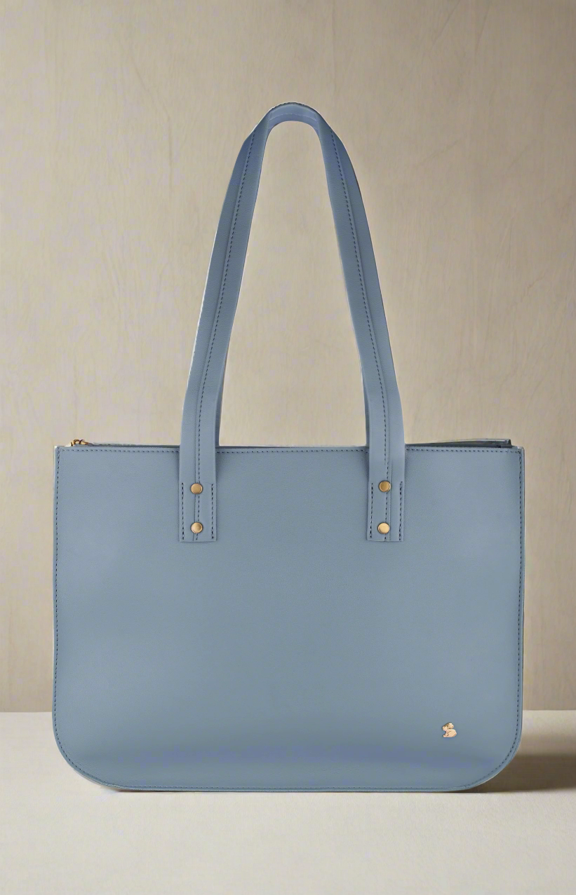 The Basic Tote- Sky Blue