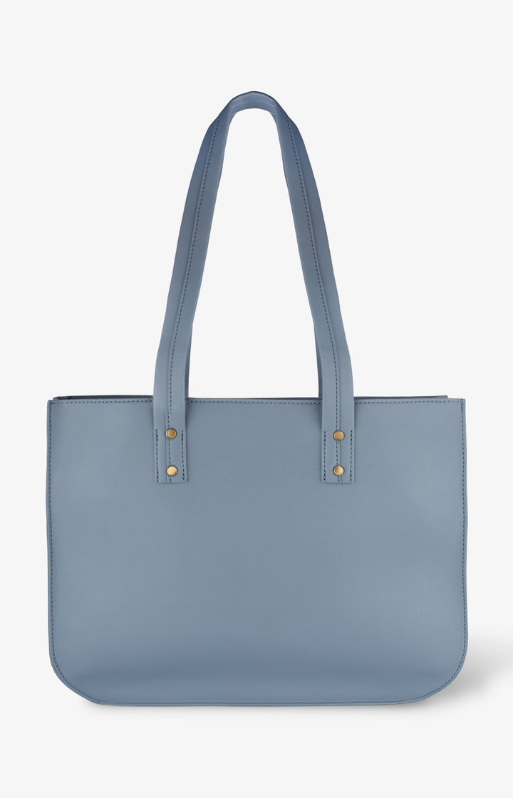 The Basic Tote- Sky Blue