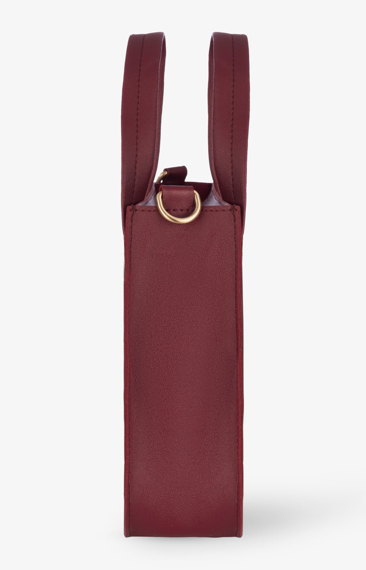 The Basic Tote - Mini - Maroon