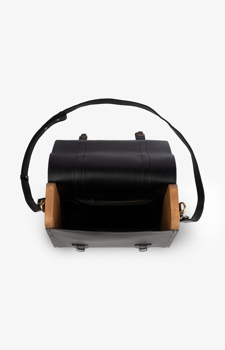 Median Satchel Bag - Black