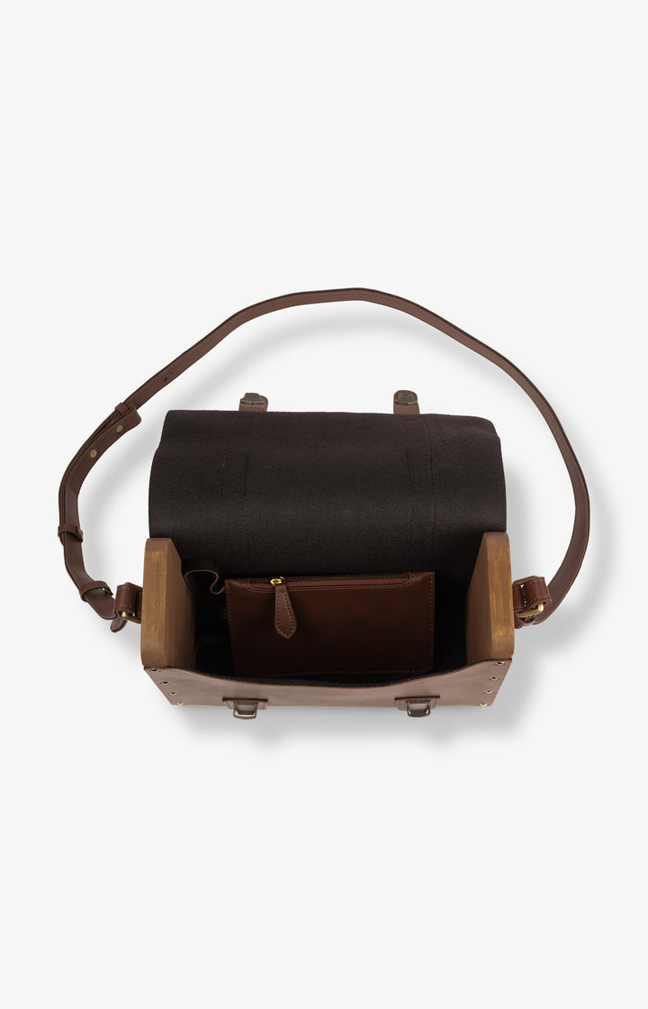 Median Satchel Bag - Tan