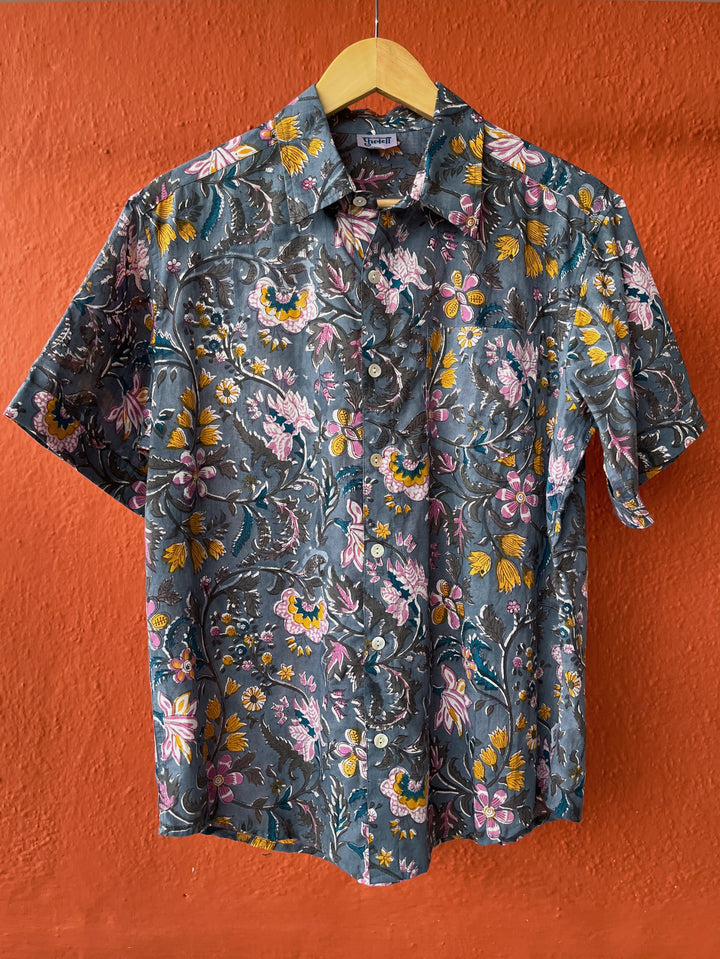 block print shirts for men