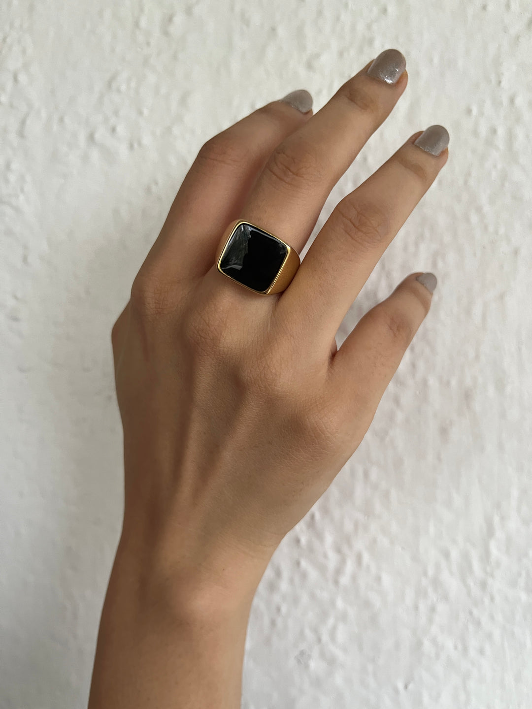 Obsidian Signet Ring