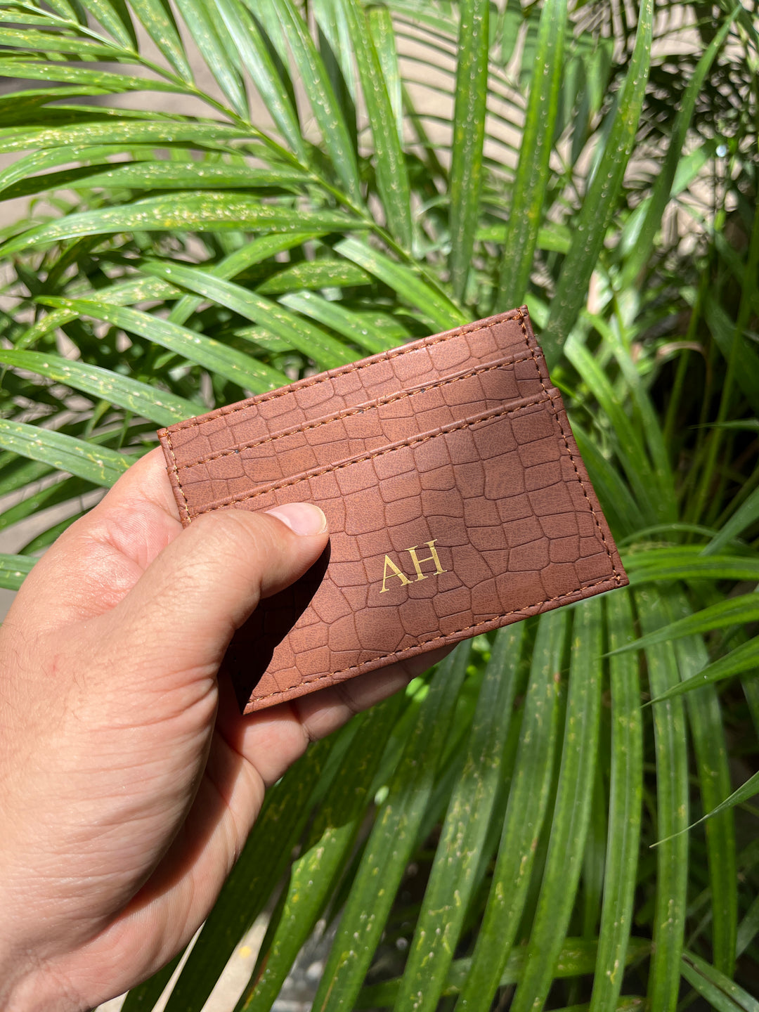 Card Holder - Croc Texture