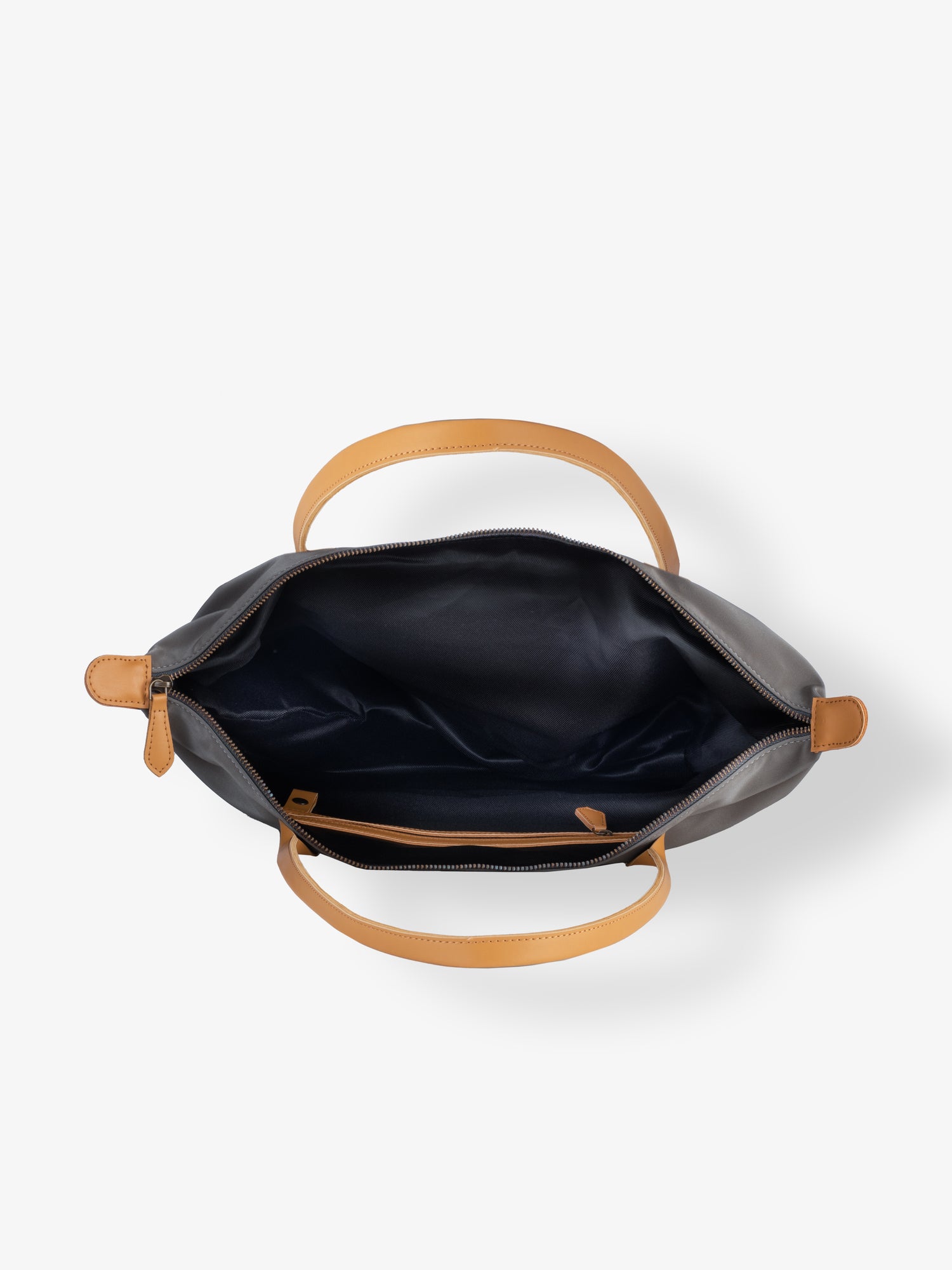 Grey Women's Travel Tote Bag With Zipper – Moon Rabbit Lifestyle