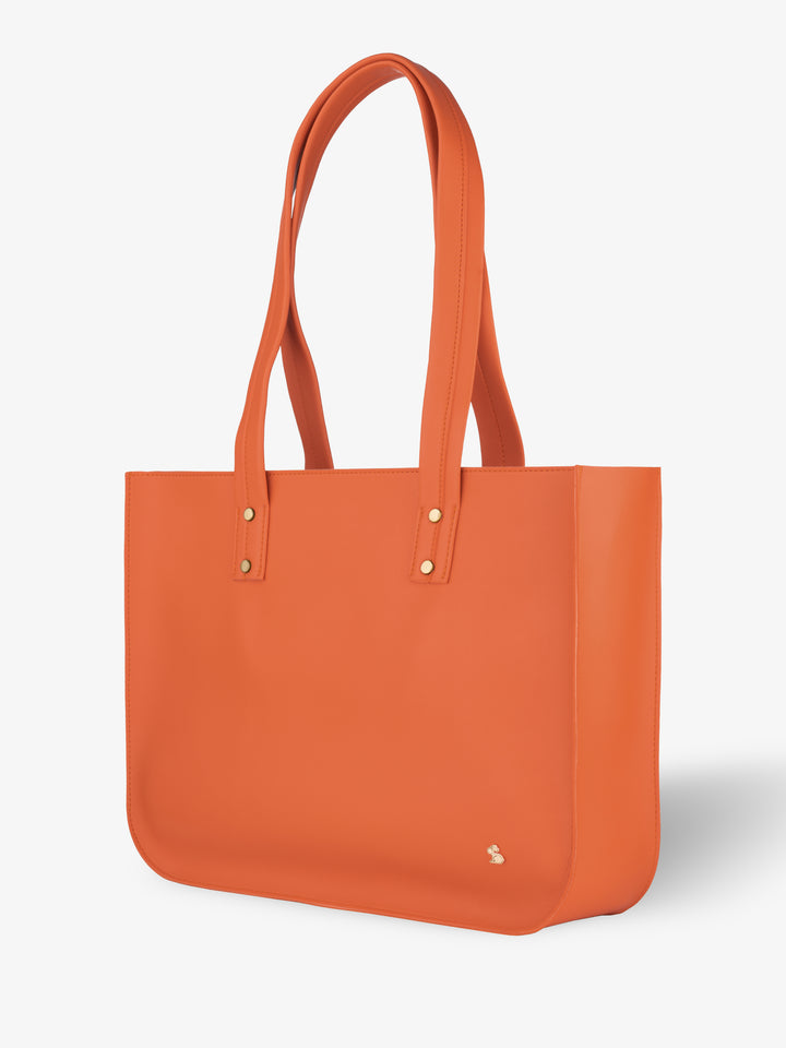 vegan leather tote bag