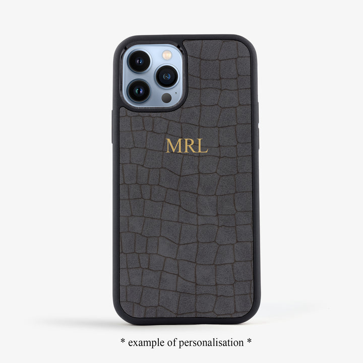 PERSONALISED IPHONE COVER - CROC TEXTURE