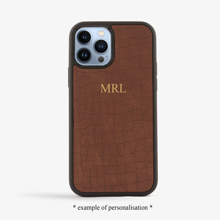 PERSONALISED IPHONE COVER - CROC TEXTURE