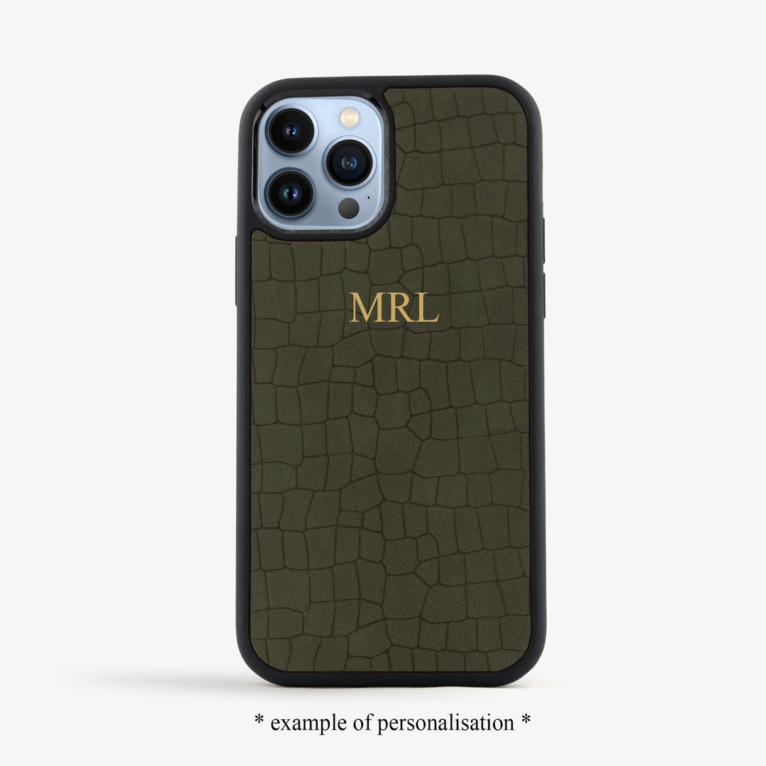 PERSONALISED IPHONE COVER - CROC TEXTURE