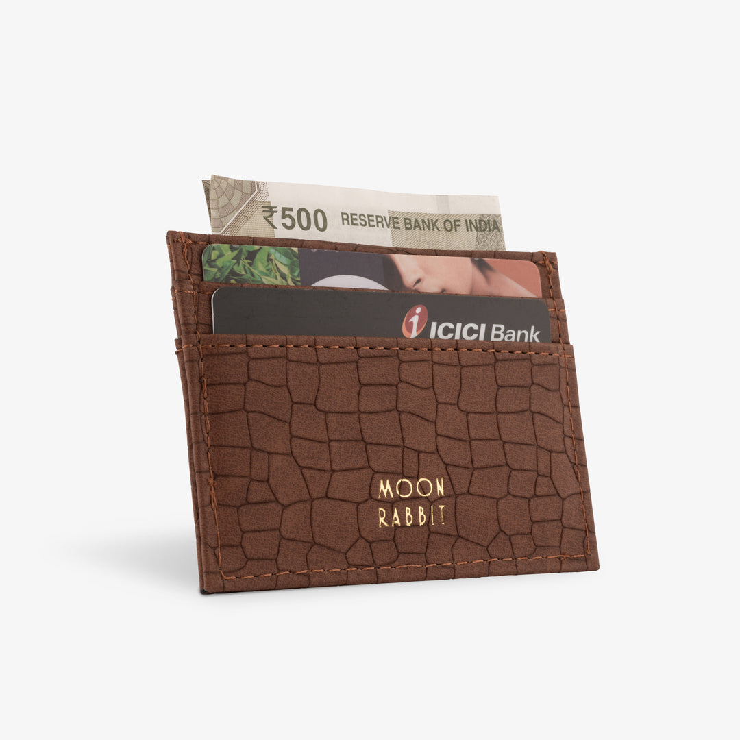 Card Holder - Croc Texture