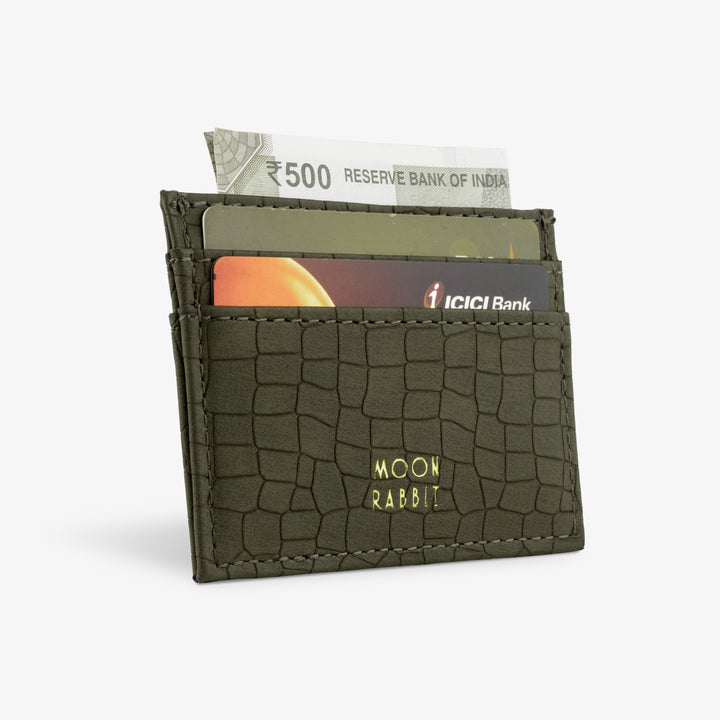 Card Holder - Croc Texture