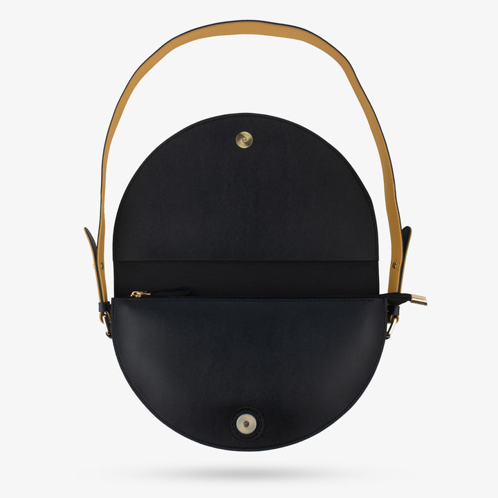 vegan leather shoulder bag