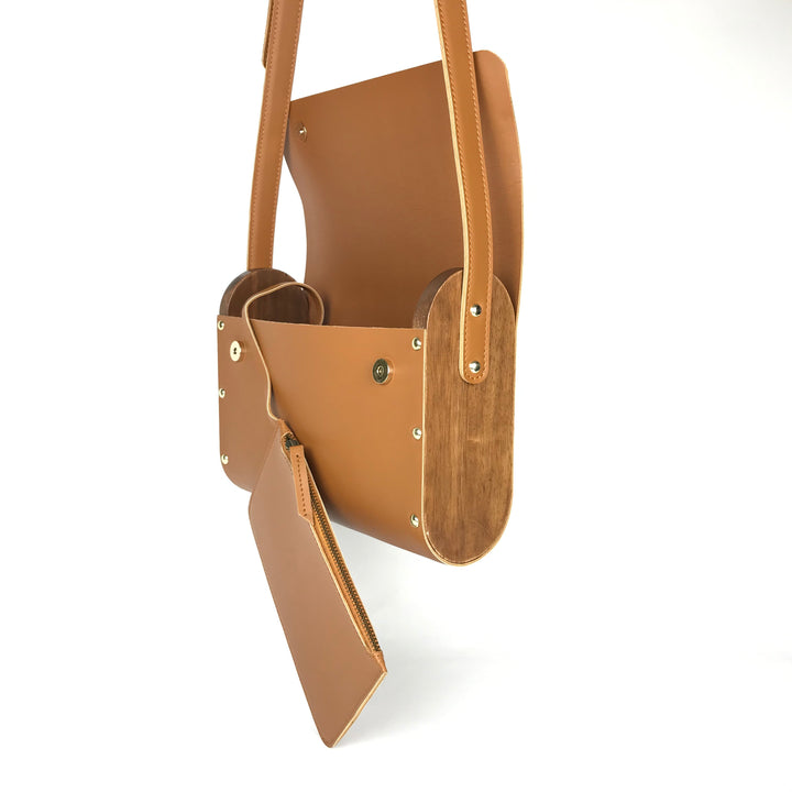 tan sling bag