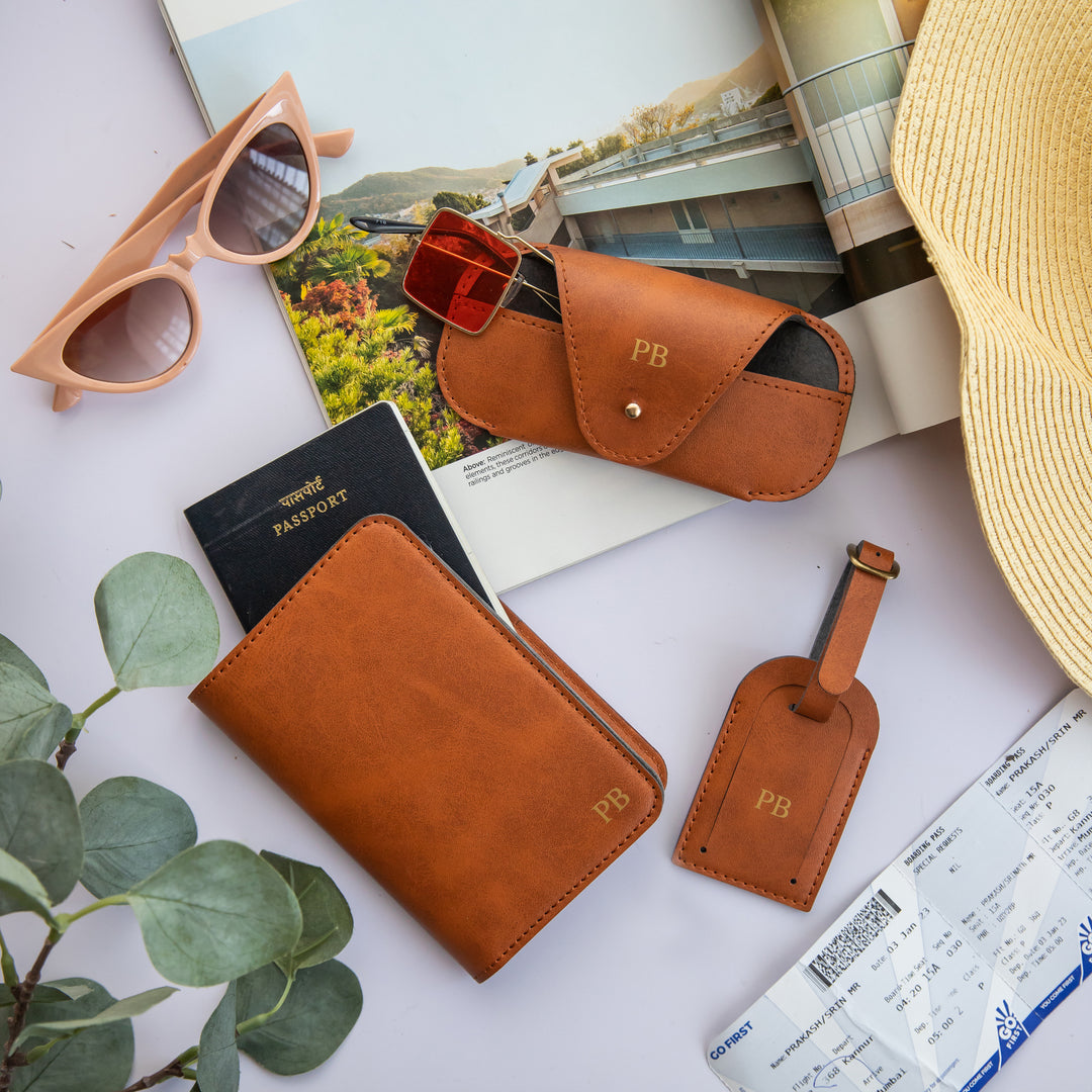 The Jet-setter Travel Set Tan