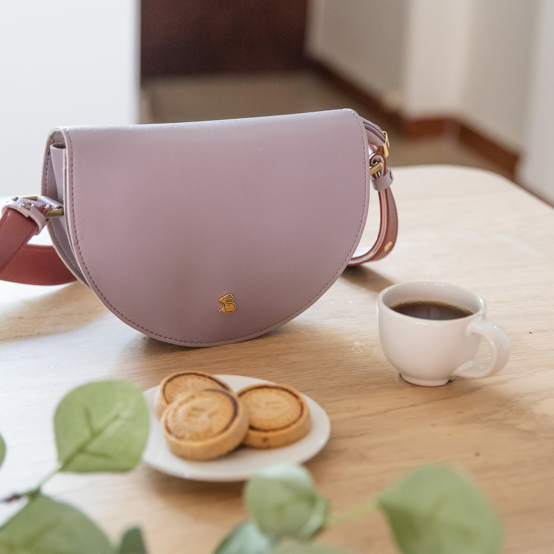 lavender crossbody bag