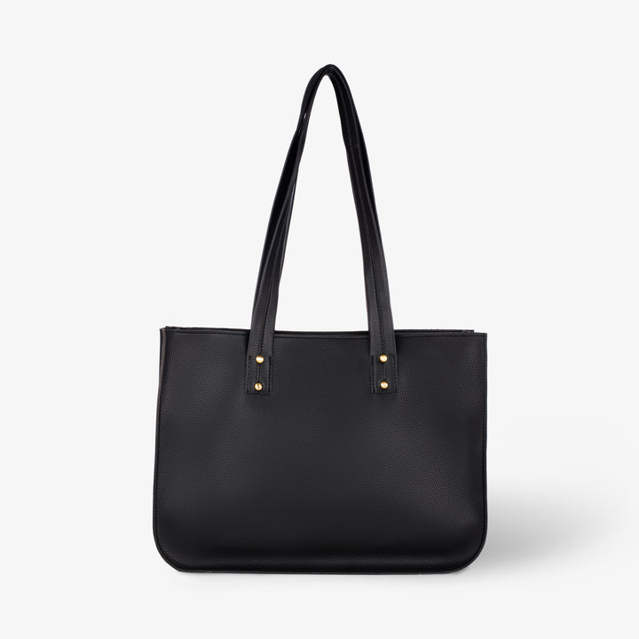 The Basic Tote - Black Pebble