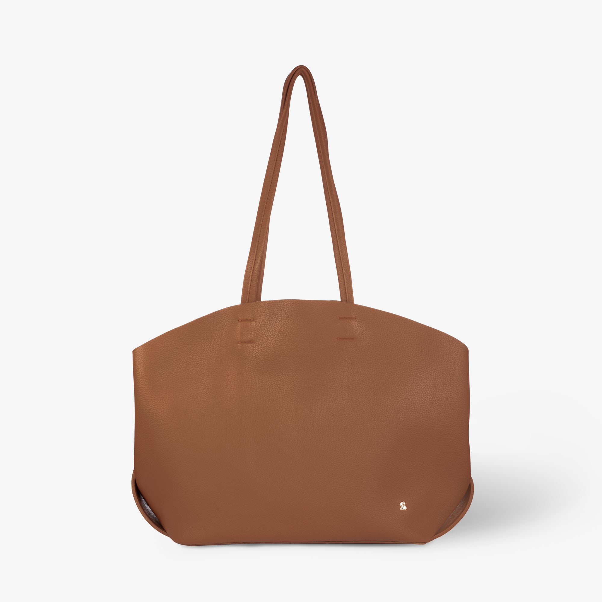 tan tote bag with zip