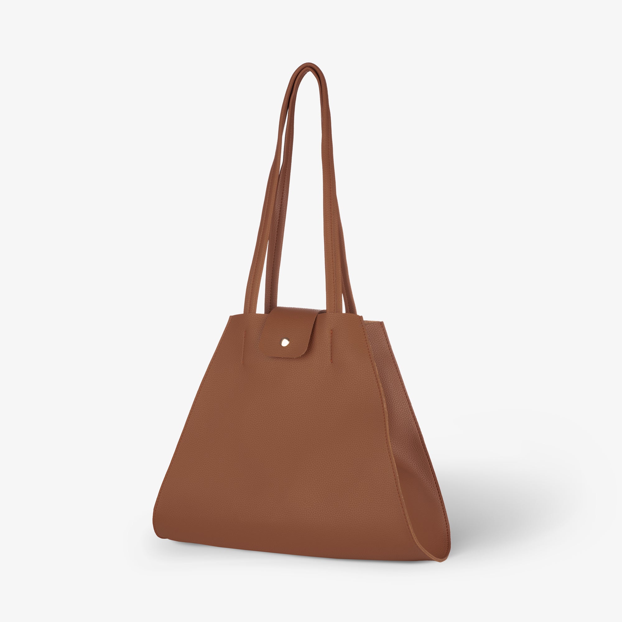 Brown box tote bag for Women & Men, Vegan Leather Tote Bag for Work | Moon Rabbit Lifestyle
