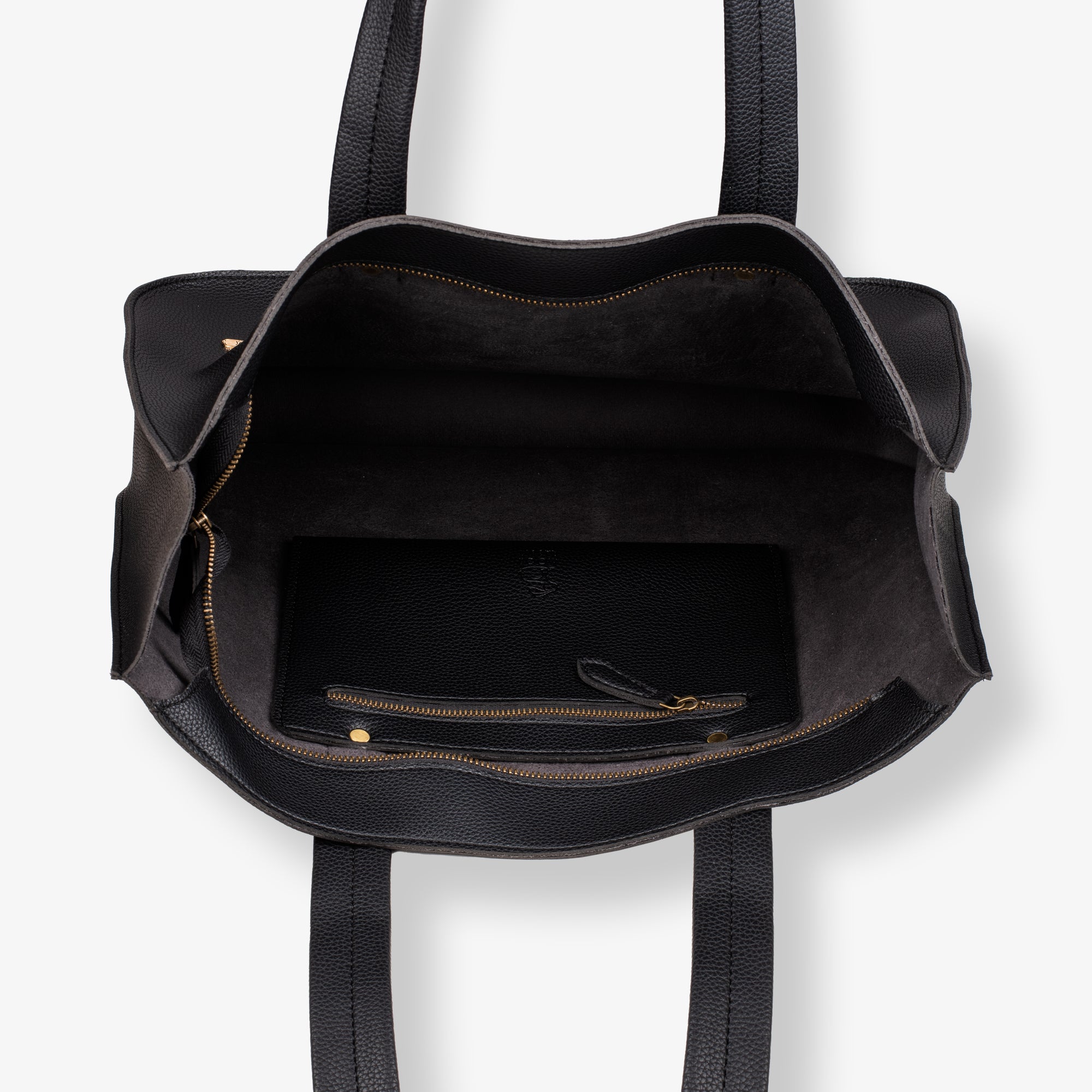 faux leather tote bag